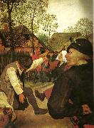Pieter Bruegel detalj fran bonddansen oil on canvas